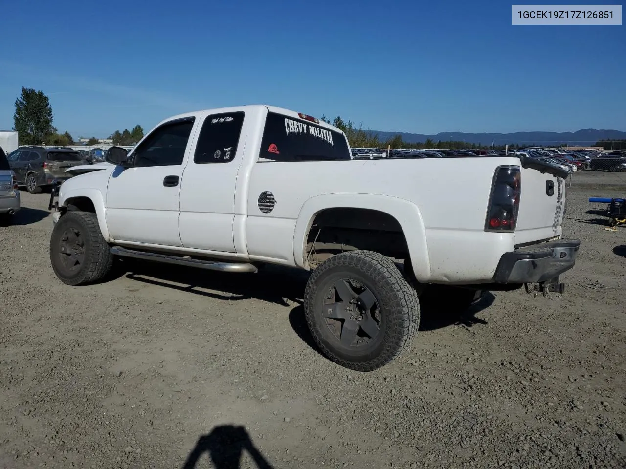 2007 Chevrolet Silverado K1500 Classic VIN: 1GCEK19Z17Z126851 Lot: 73491554