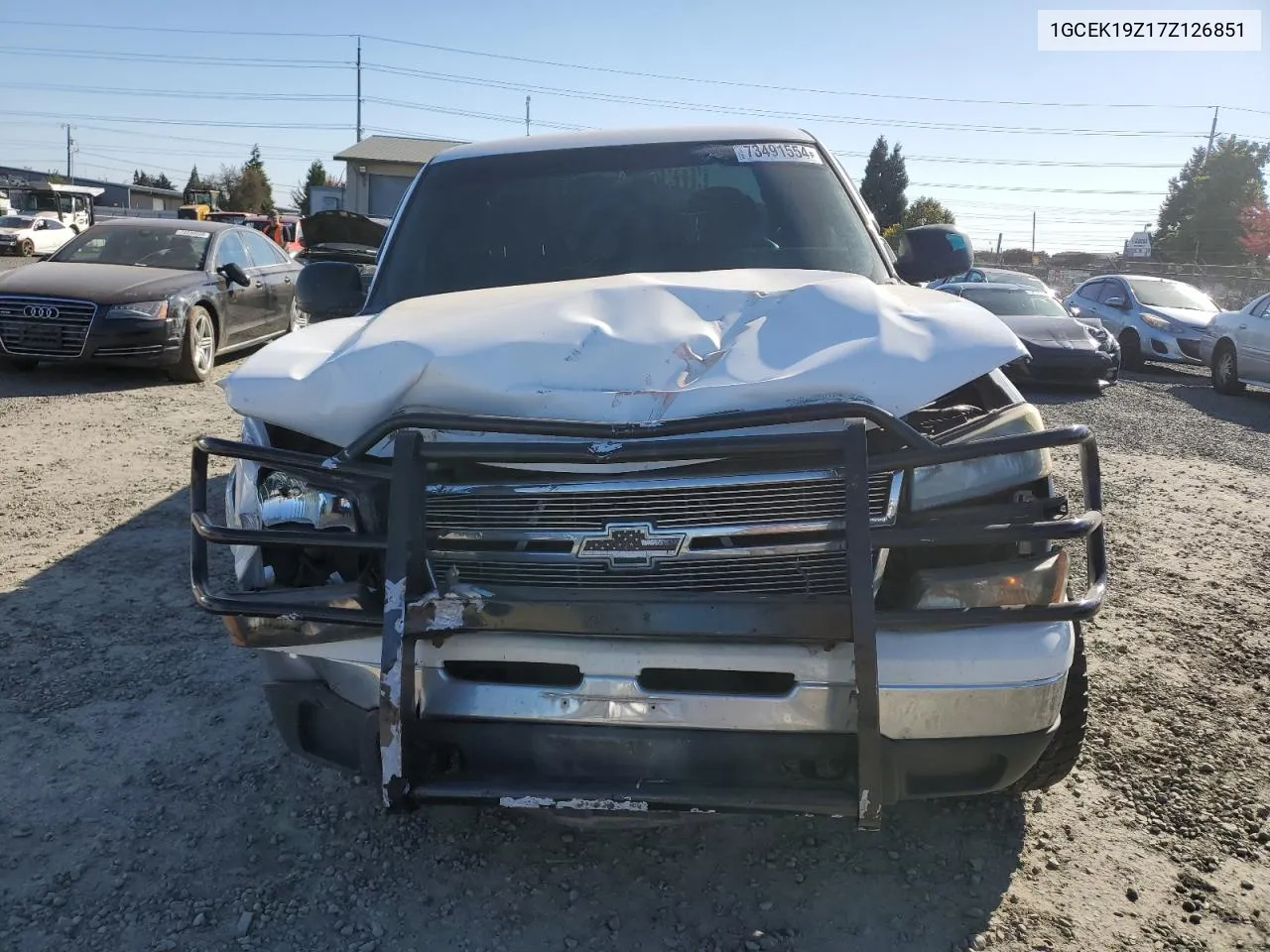 2007 Chevrolet Silverado K1500 Classic VIN: 1GCEK19Z17Z126851 Lot: 73491554