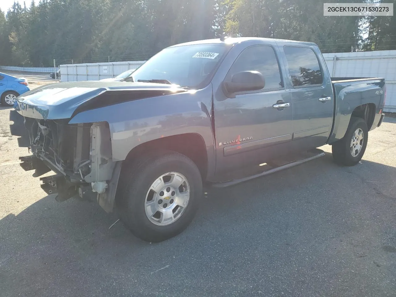 2007 Chevrolet Silverado K1500 Crew Cab VIN: 2GCEK13C671530273 Lot: 73593364