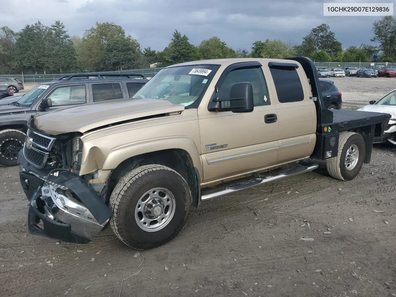 2007 Chevrolet Silverado K2500 Heavy Duty VIN: 1GCHK29D07E129836 Lot: 73649994