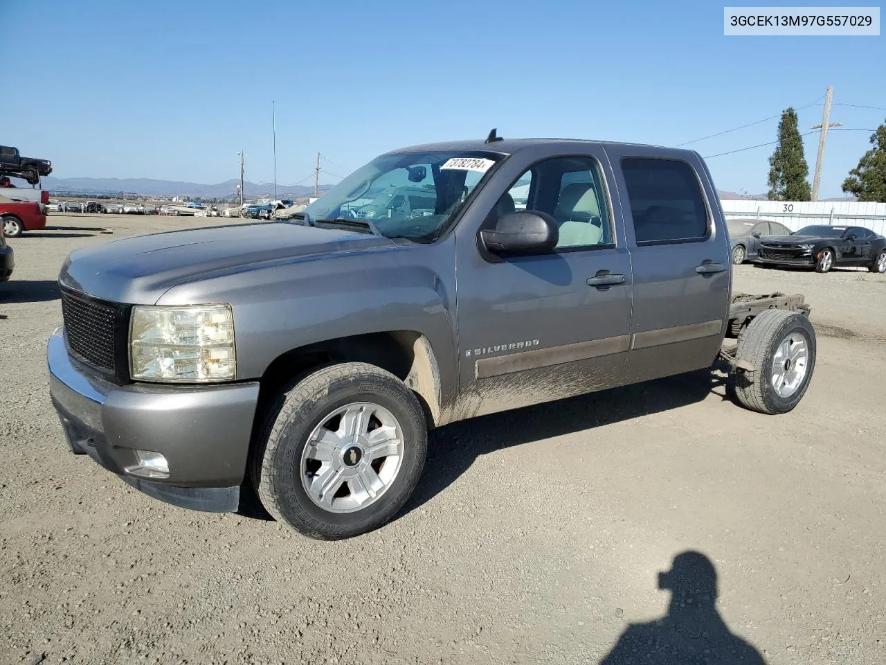 2007 Chevrolet Silverado K1500 Crew Cab VIN: 3GCEK13M97G557029 Lot: 73782784