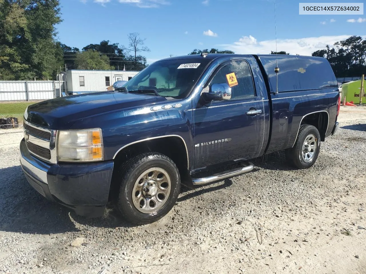 2007 Chevrolet Silverado C1500 Classic VIN: 1GCEC14X57Z634002 Lot: 74024804