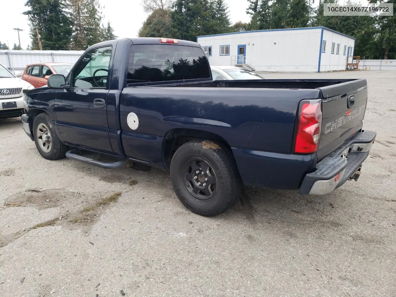 2007 Chevrolet Silverado C1500 Classic VIN: 1GCEC14X67Z196722 Lot: 74125644