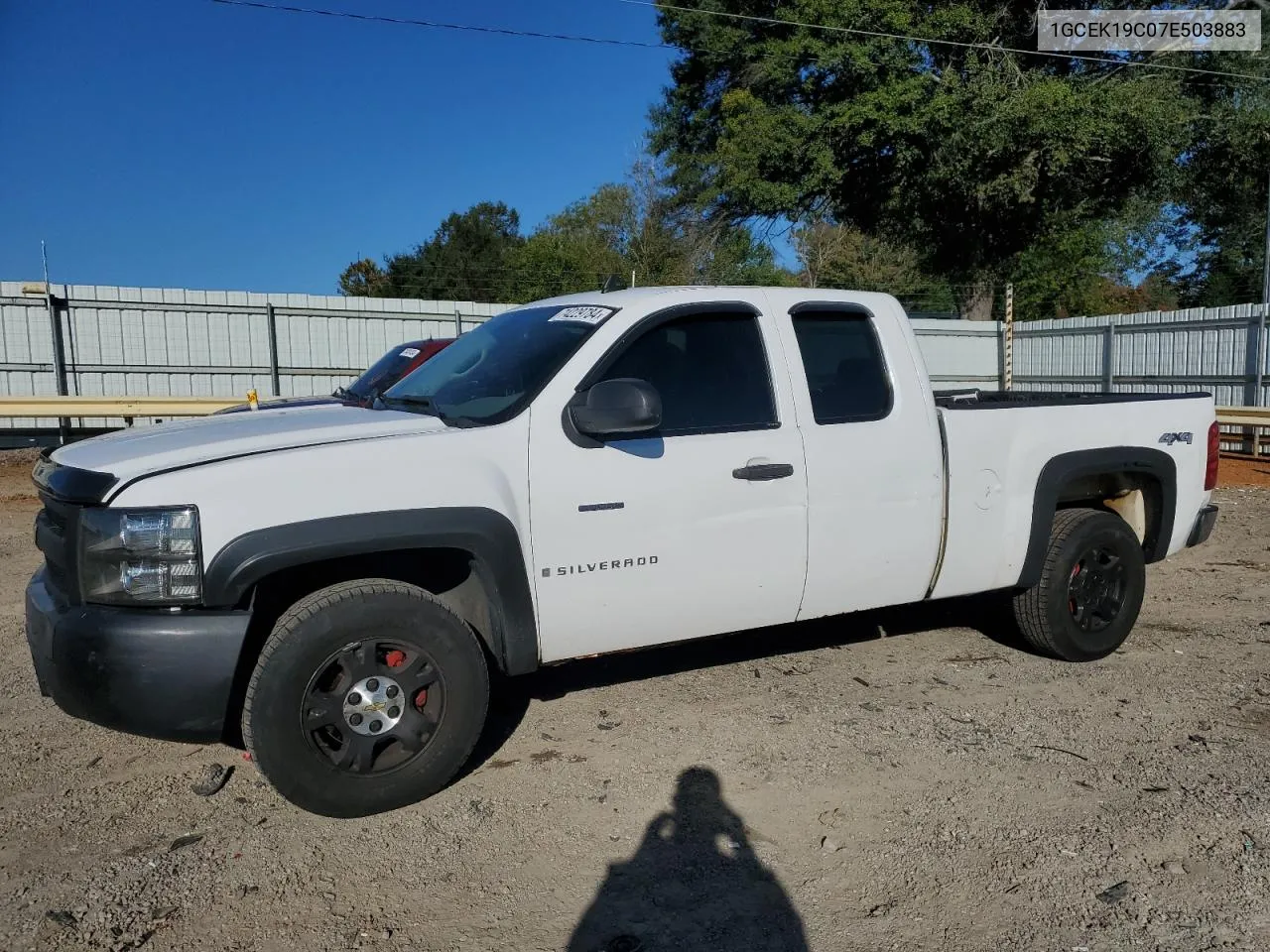 2007 Chevrolet Silverado K1500 VIN: 1GCEK19C07E503883 Lot: 74229784