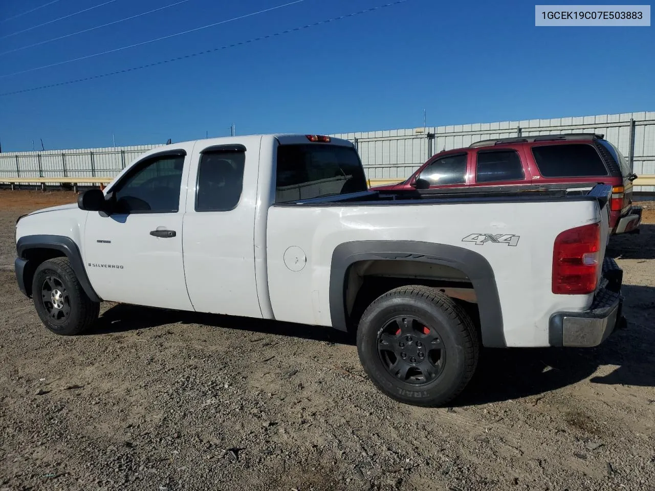 2007 Chevrolet Silverado K1500 VIN: 1GCEK19C07E503883 Lot: 74229784