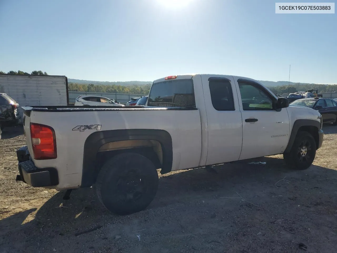 2007 Chevrolet Silverado K1500 VIN: 1GCEK19C07E503883 Lot: 74229784