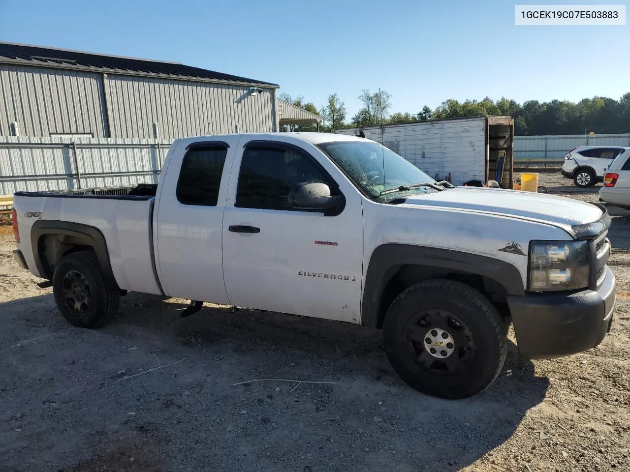 2007 Chevrolet Silverado K1500 VIN: 1GCEK19C07E503883 Lot: 74229784