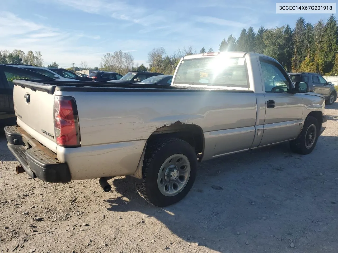 2007 Chevrolet Silverado C1500 Classic VIN: 3GCEC14X67G201918 Lot: 74610374