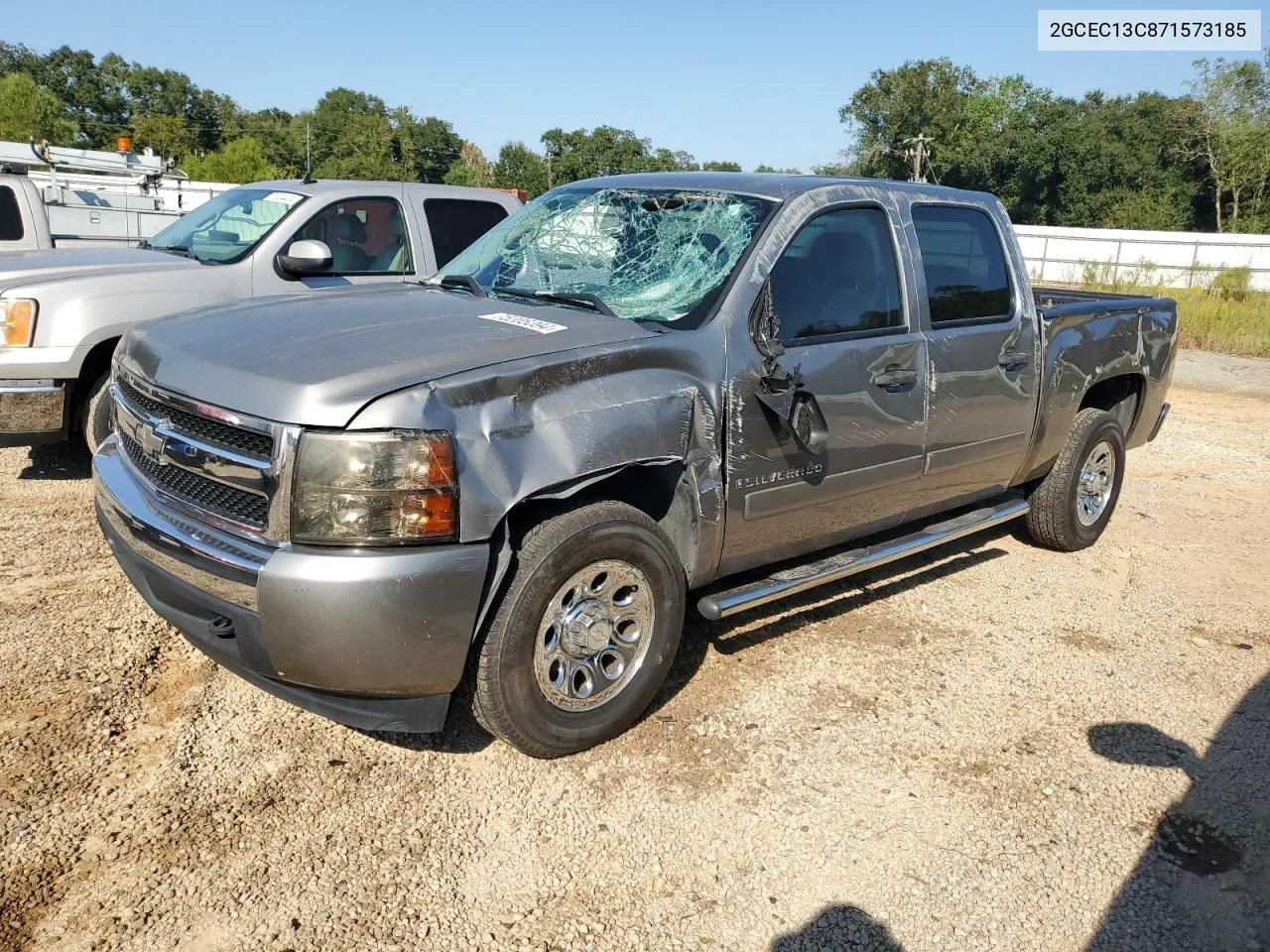 2007 Chevrolet Silverado C1500 Crew Cab VIN: 2GCEC13C871573185 Lot: 75205394