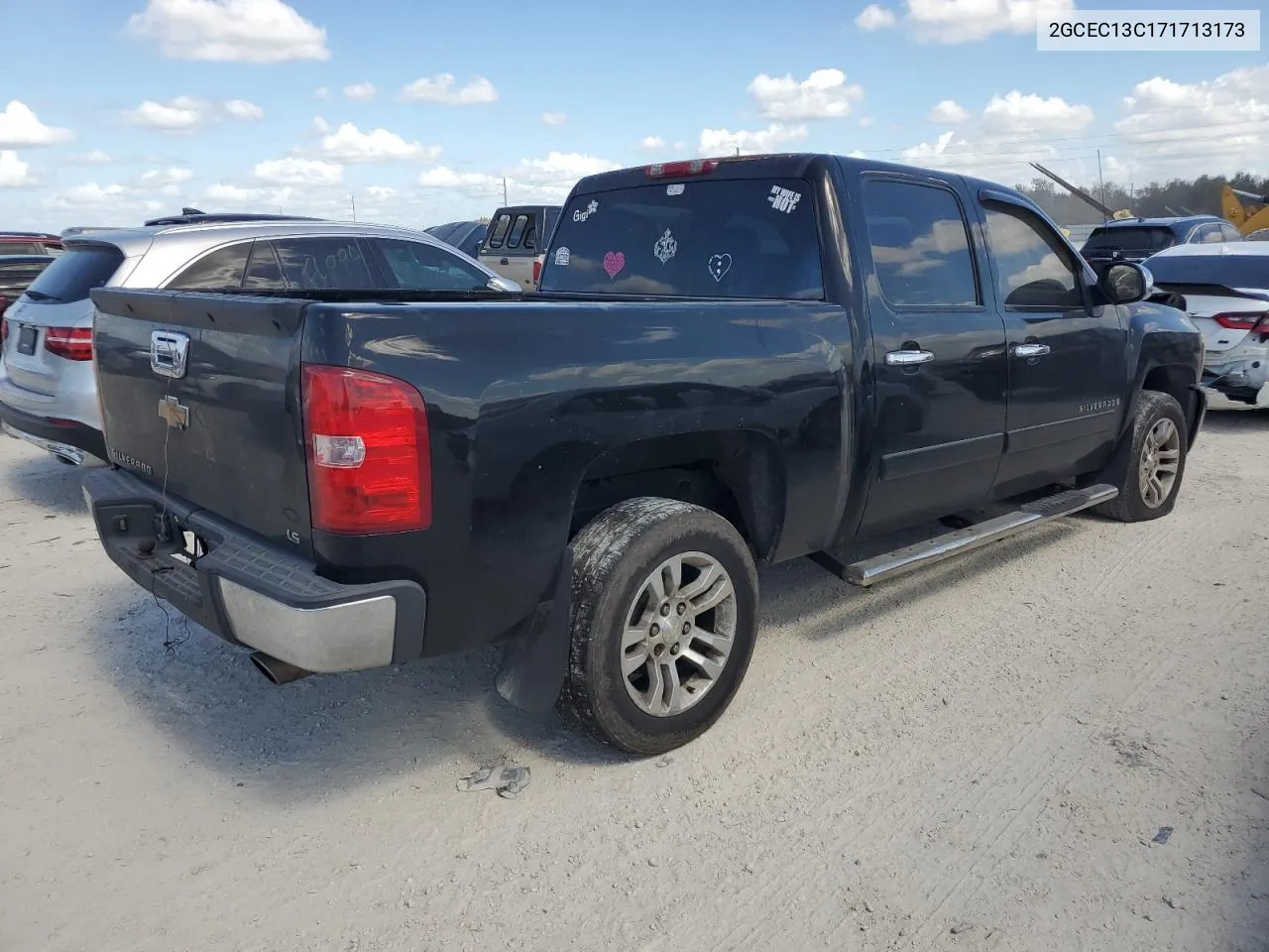 2007 Chevrolet Silverado C1500 Crew Cab VIN: 2GCEC13C171713173 Lot: 76130904