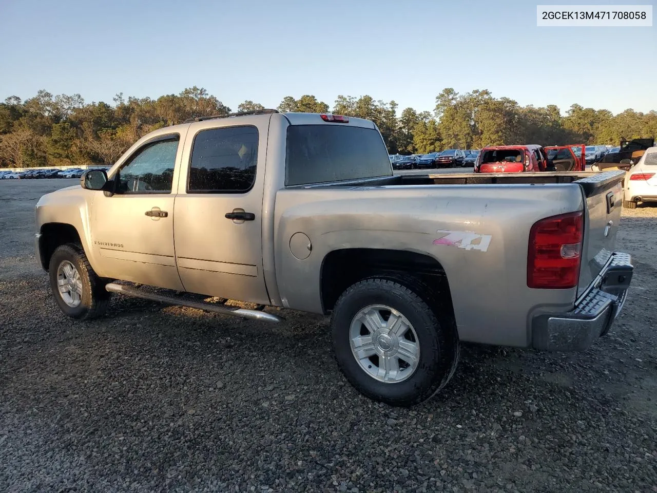 2007 Chevrolet Silverado K1500 Crew Cab VIN: 2GCEK13M471708058 Lot: 76290814