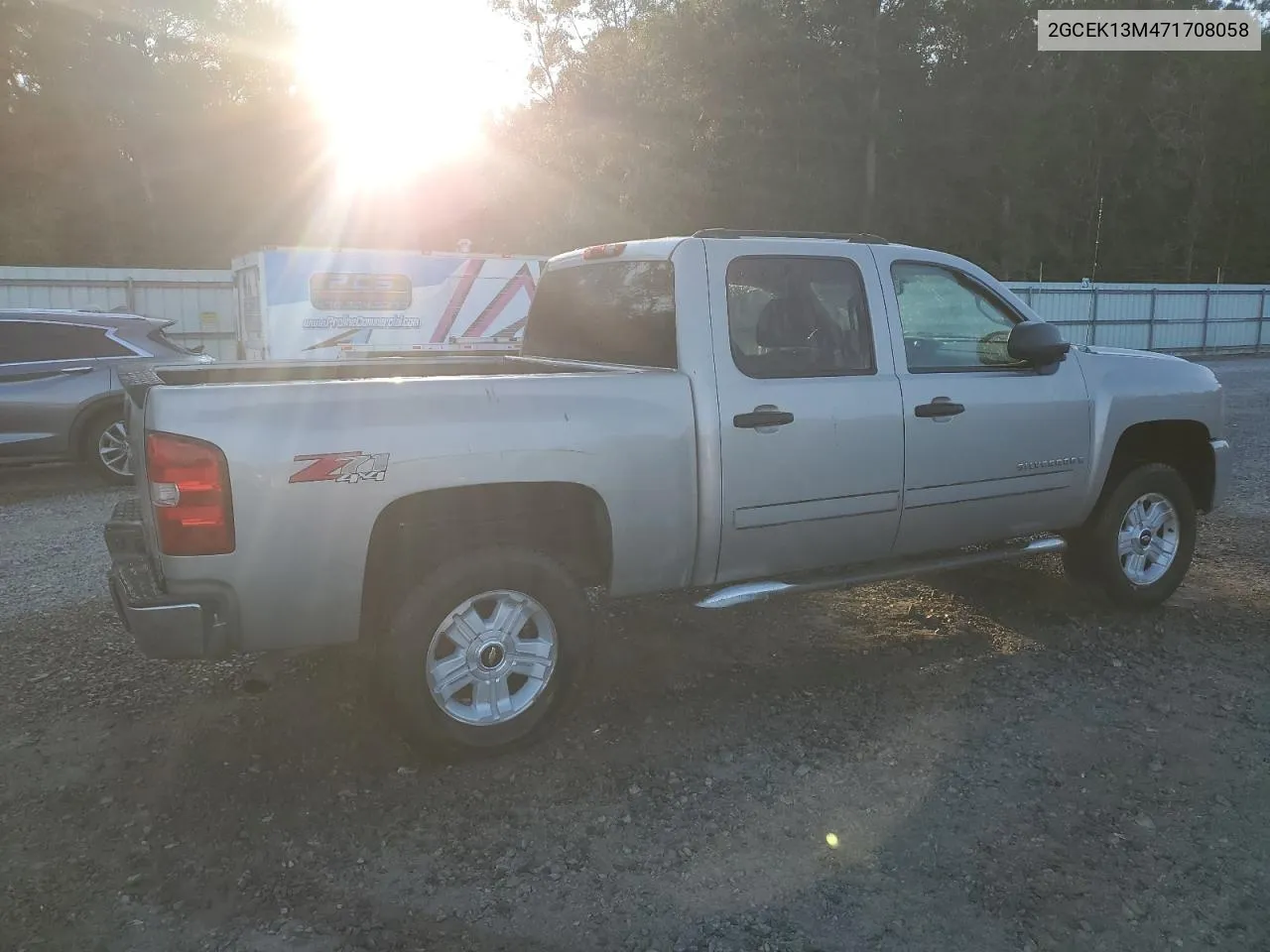 2007 Chevrolet Silverado K1500 Crew Cab VIN: 2GCEK13M471708058 Lot: 76290814