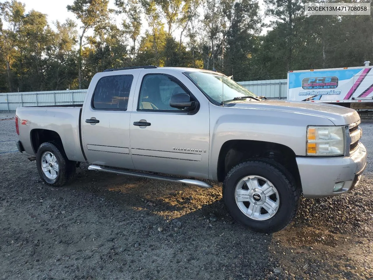 2007 Chevrolet Silverado K1500 Crew Cab VIN: 2GCEK13M471708058 Lot: 76290814