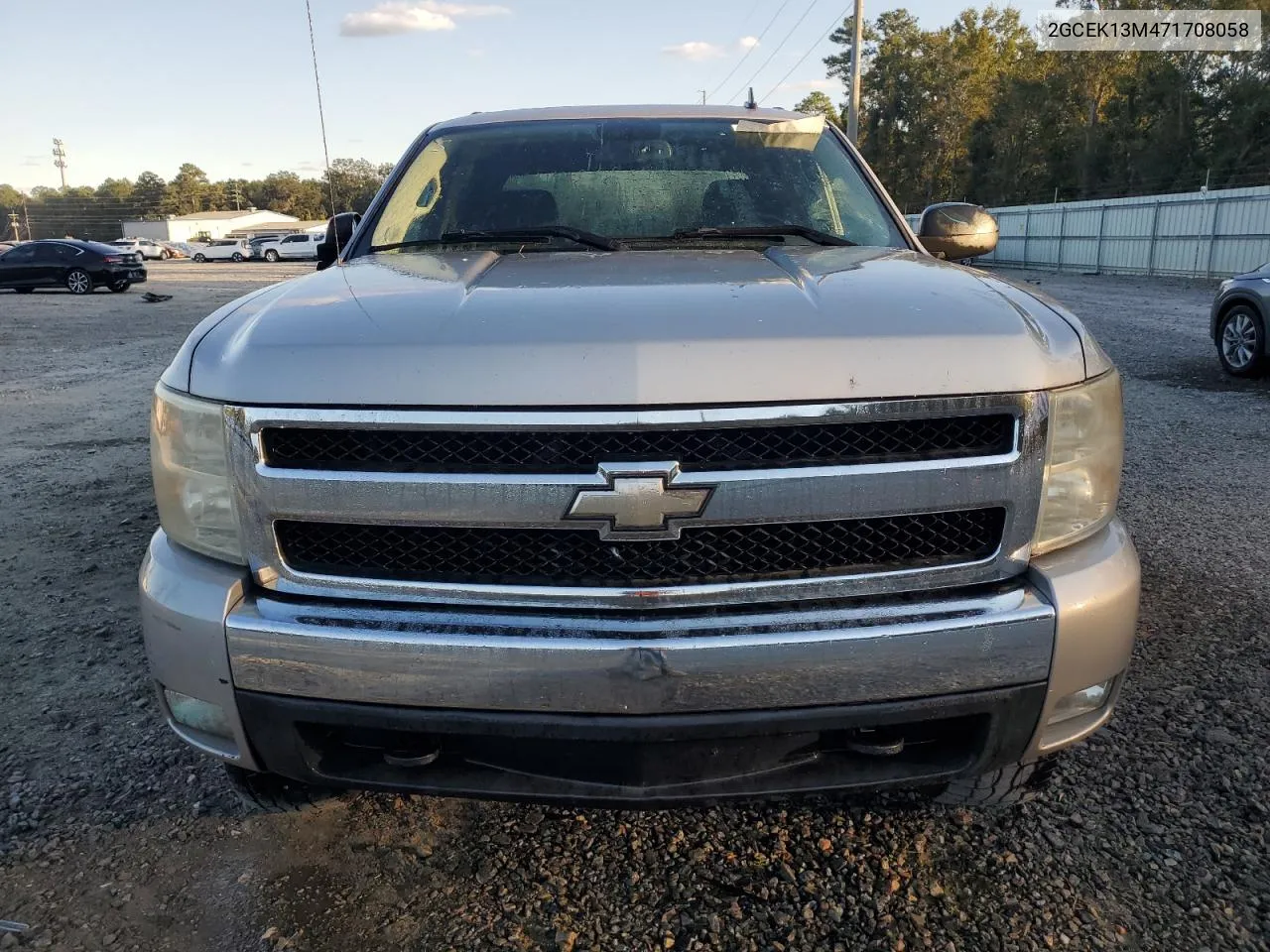 2007 Chevrolet Silverado K1500 Crew Cab VIN: 2GCEK13M471708058 Lot: 76290814