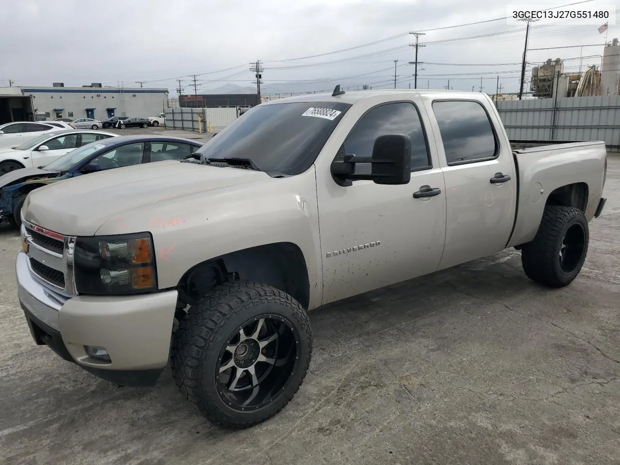 2007 Chevrolet Silverado C1500 Crew Cab VIN: 3GCEC13J27G551480 Lot: 76588824