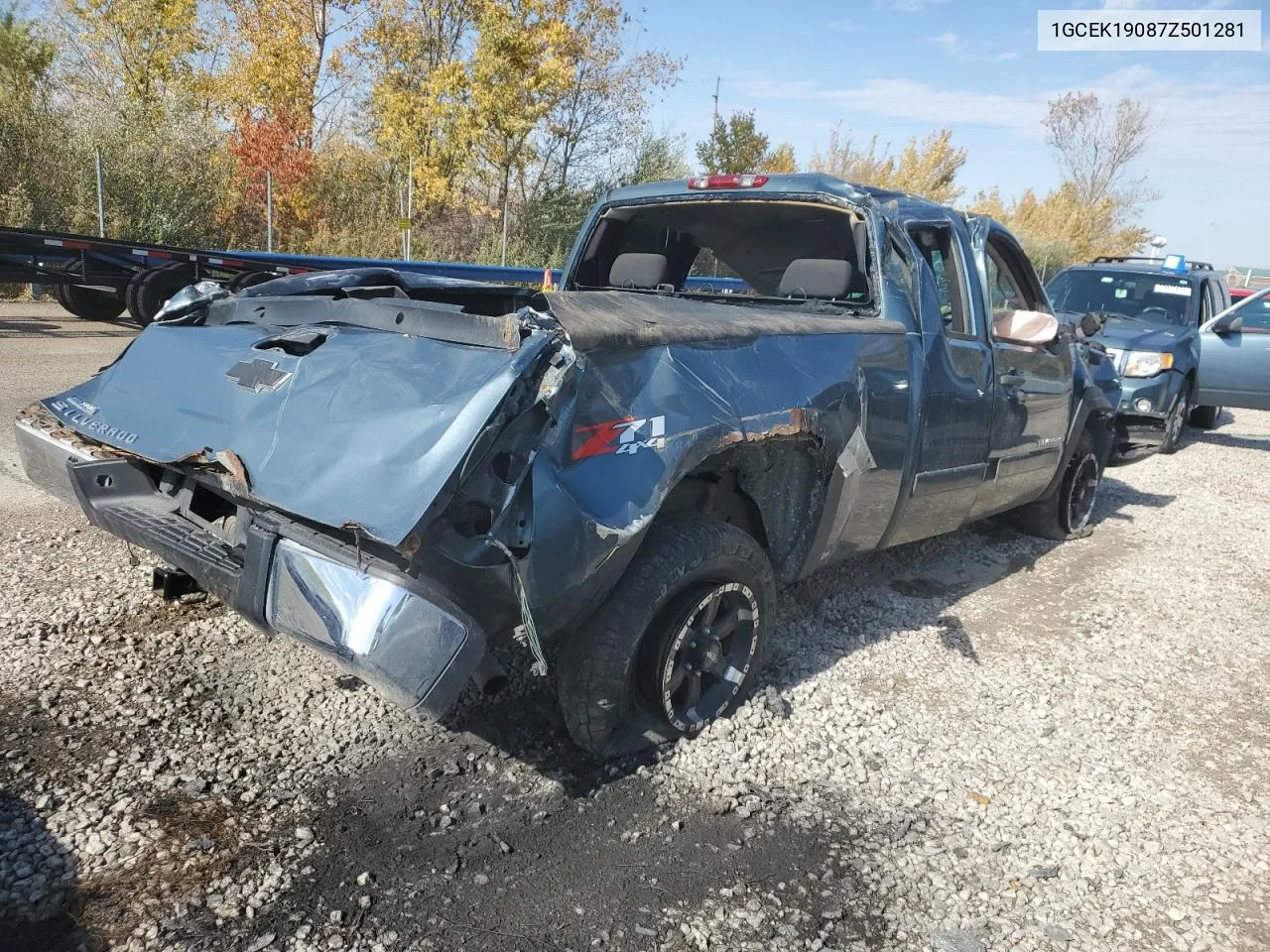 1GCEK19087Z501281 2007 Chevrolet Silverado K1500