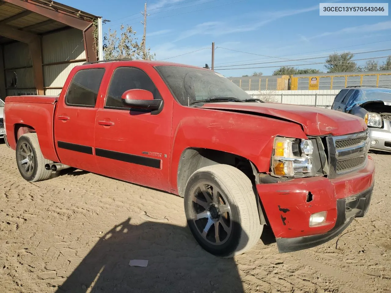 2007 Chevrolet Silverado C1500 Crew Cab VIN: 3GCEC13Y57G543046 Lot: 76789964