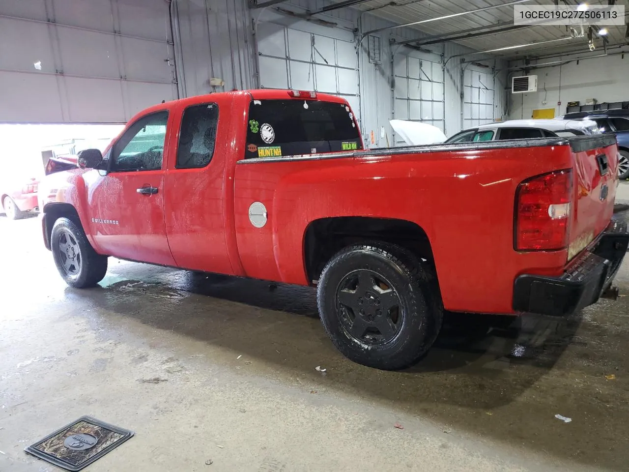 2007 Chevrolet Silverado C1500 VIN: 1GCEC19C27Z506113 Lot: 76993284