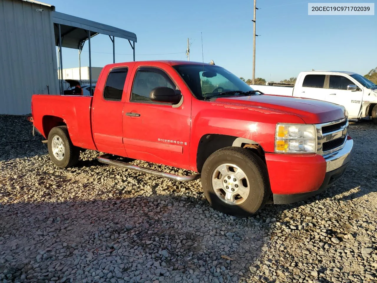 2007 Chevrolet Silverado C1500 VIN: 2GCEC19C971702039 Lot: 76996884