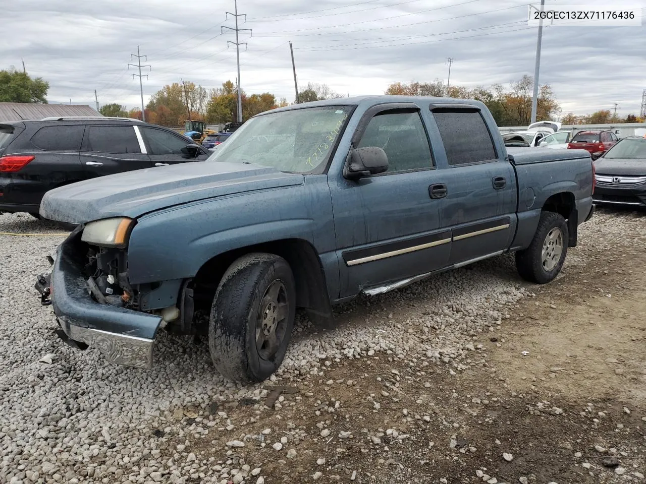 2007 Chevrolet Silverado C1500 Classic Crew Cab VIN: 2GCEC13ZX71176436 Lot: 77183414