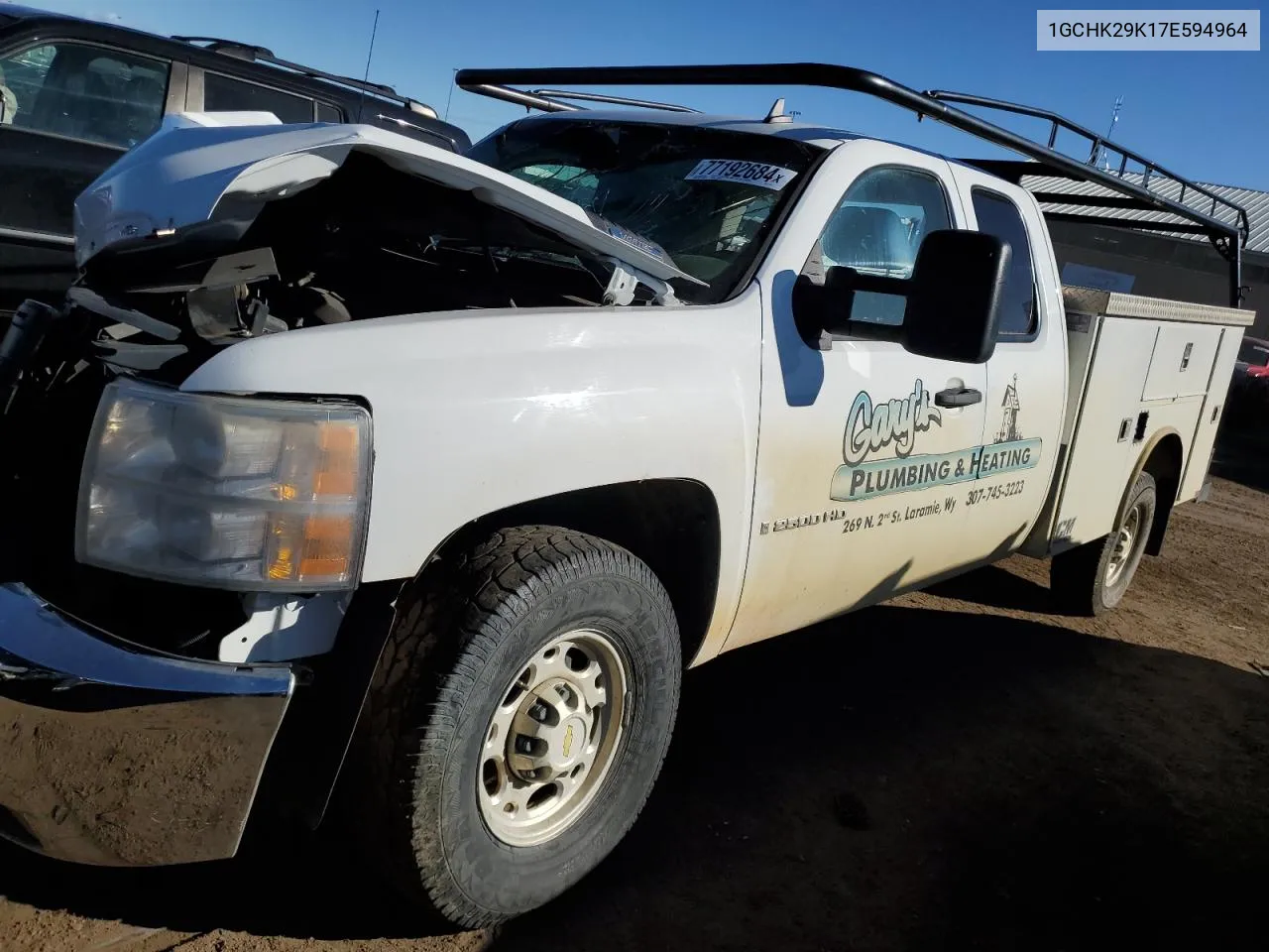 2007 Chevrolet Silverado VIN: 1GCHK29K17E594964 Lot: 77192684