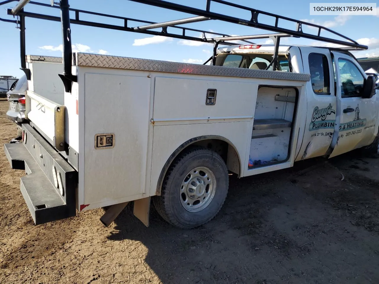 2007 Chevrolet Silverado VIN: 1GCHK29K17E594964 Lot: 77192684