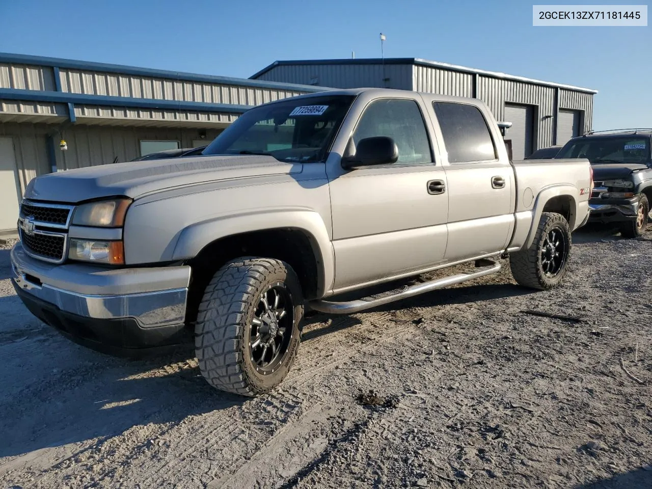 2007 Chevrolet Silverado K1500 Classic Crew Cab VIN: 2GCEK13ZX71181445 Lot: 77259894