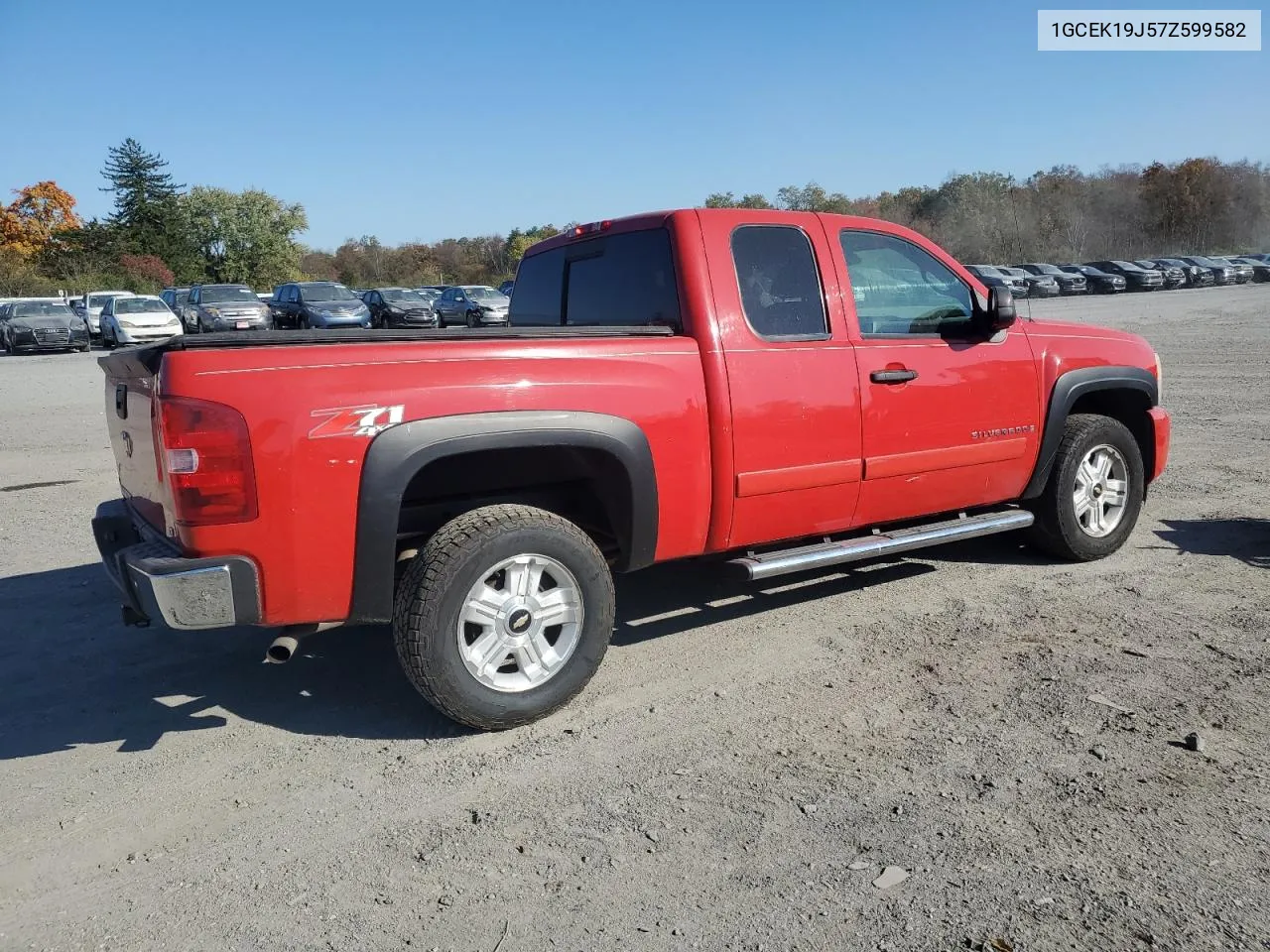 2007 Chevrolet Silverado K1500 VIN: 1GCEK19J57Z599582 Lot: 77311964