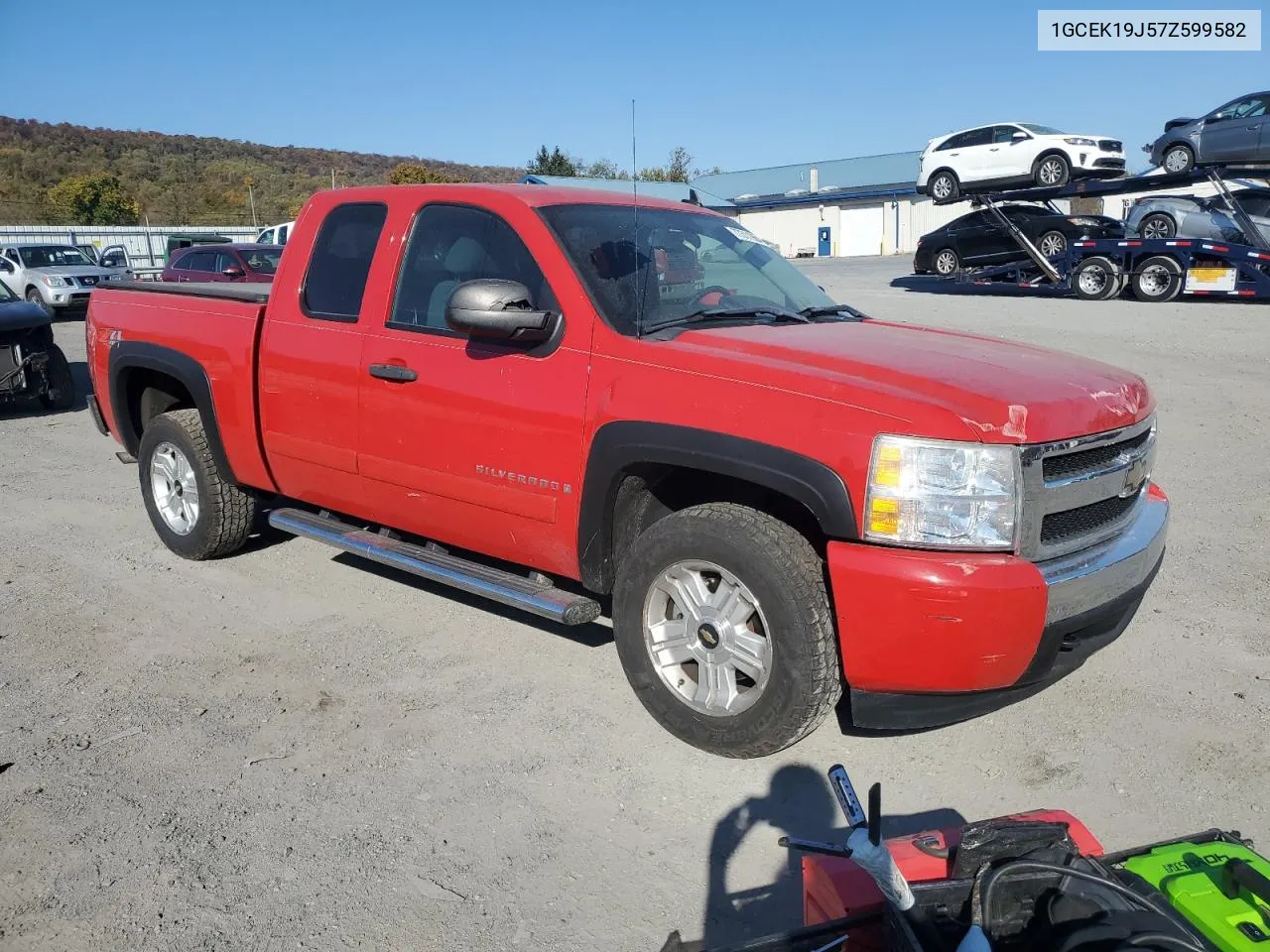 2007 Chevrolet Silverado K1500 VIN: 1GCEK19J57Z599582 Lot: 77311964