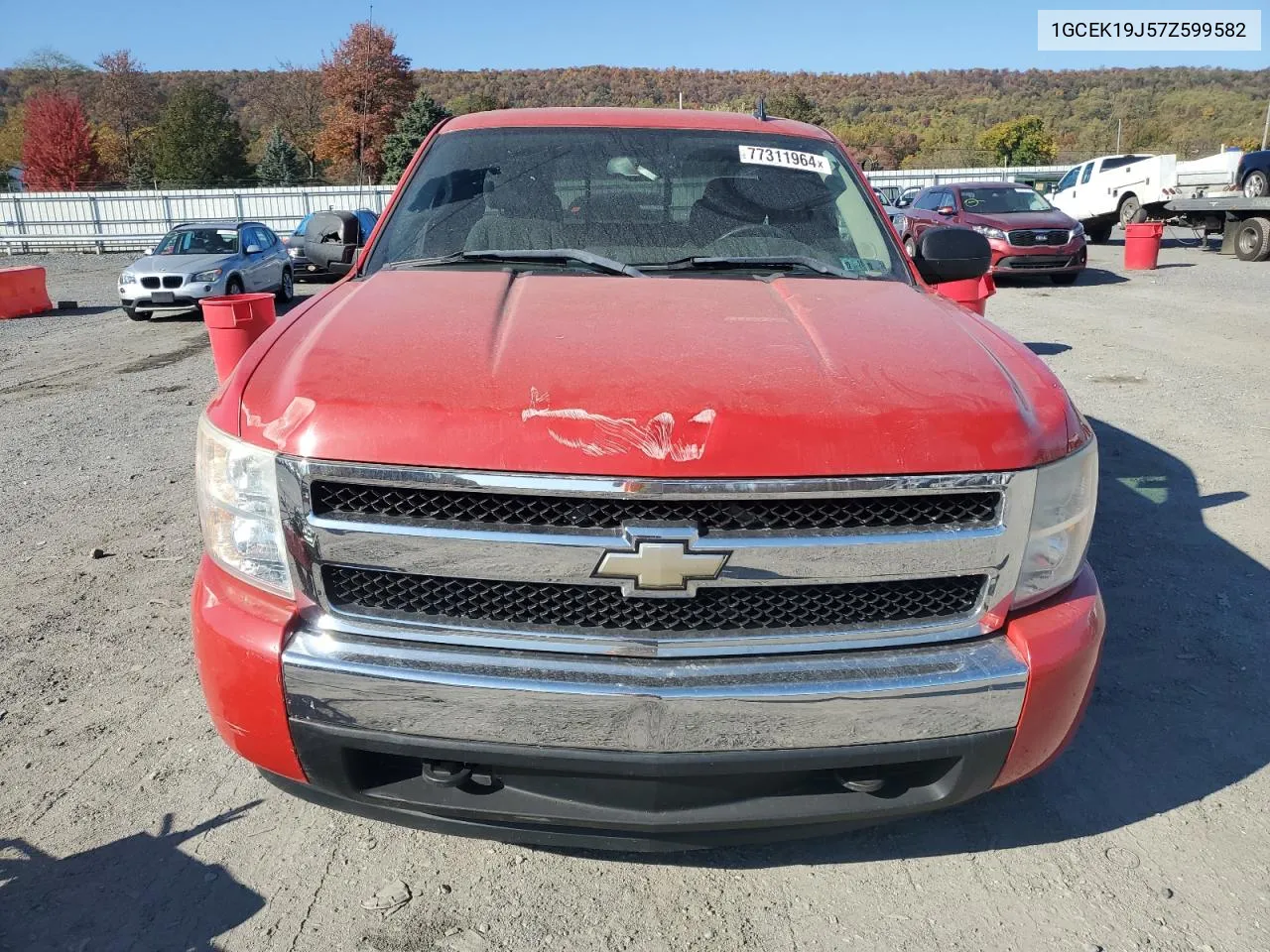 2007 Chevrolet Silverado K1500 VIN: 1GCEK19J57Z599582 Lot: 77311964