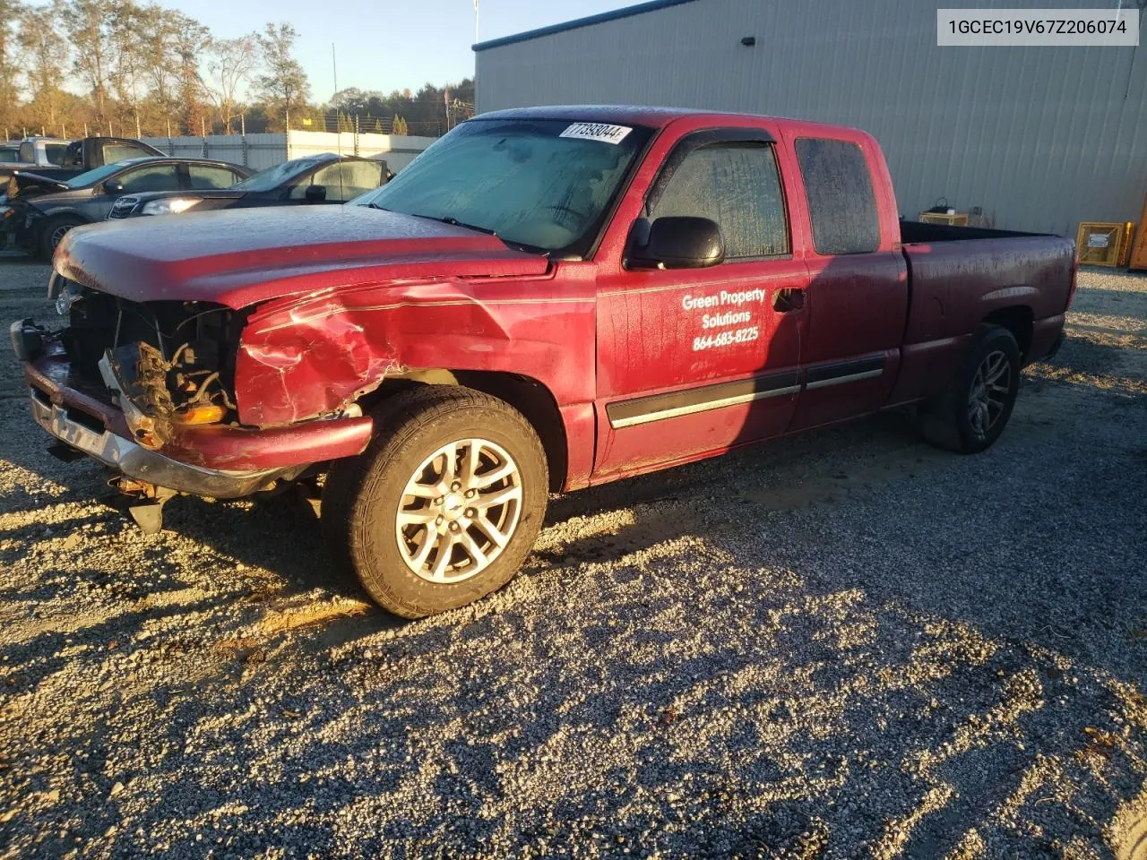 2007 Chevrolet Silverado C1500 Classic VIN: 1GCEC19V67Z206074 Lot: 77393044