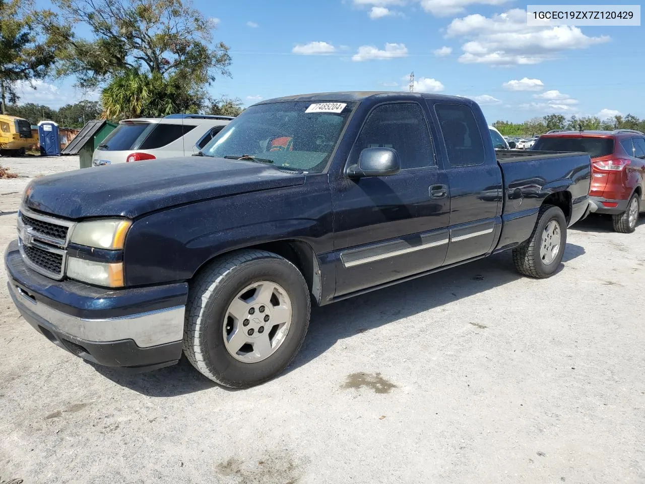 2007 Chevrolet Silverado C1500 Classic VIN: 1GCEC19ZX7Z120429 Lot: 77485204