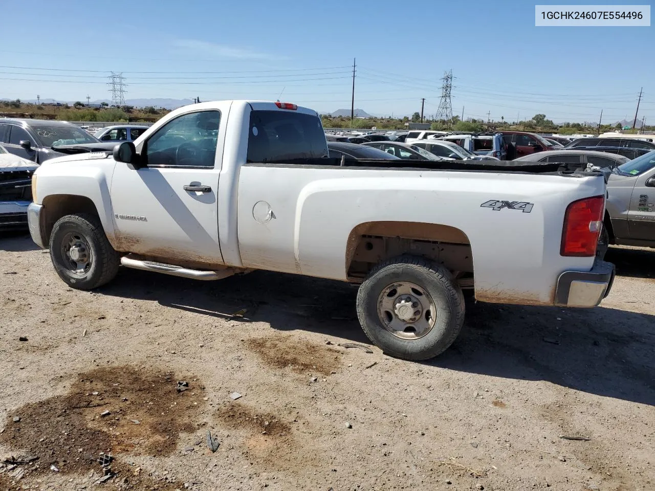 2007 Chevrolet Silverado K2500 Heavy Duty VIN: 1GCHK24607E554496 Lot: 77594484