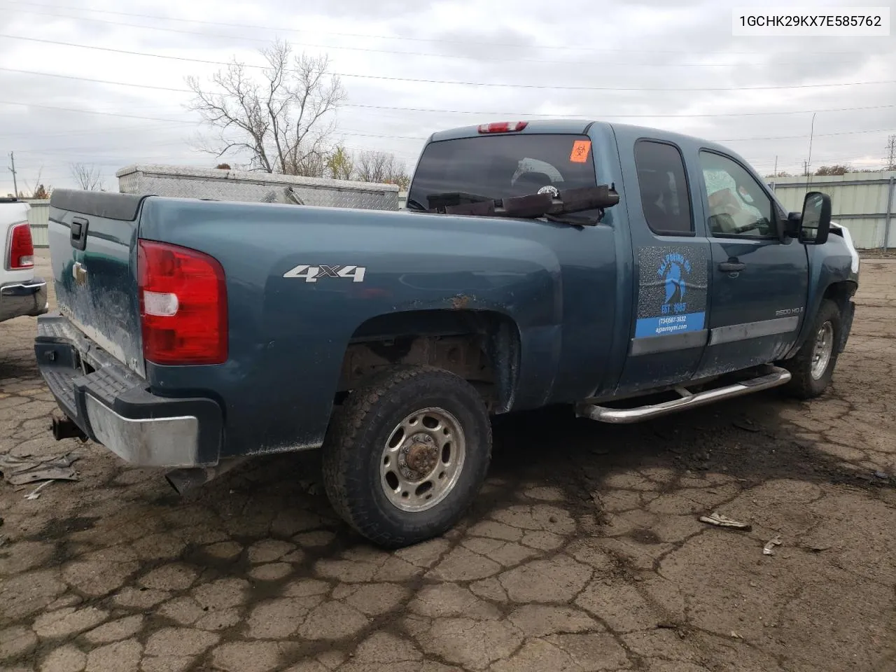 2007 Chevrolet Silverado K2500 Heavy Duty VIN: 1GCHK29KX7E585762 Lot: 77731244