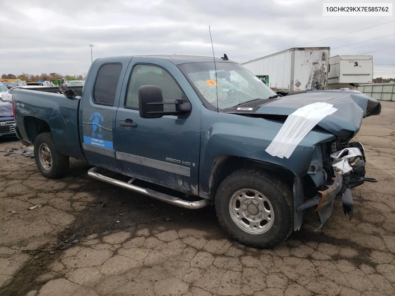 2007 Chevrolet Silverado K2500 Heavy Duty VIN: 1GCHK29KX7E585762 Lot: 77731244