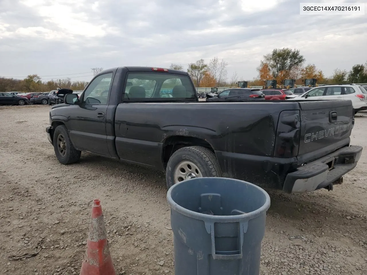 2007 Chevrolet Silverado C1500 Classic VIN: 3GCEC14X47G216191 Lot: 78190084