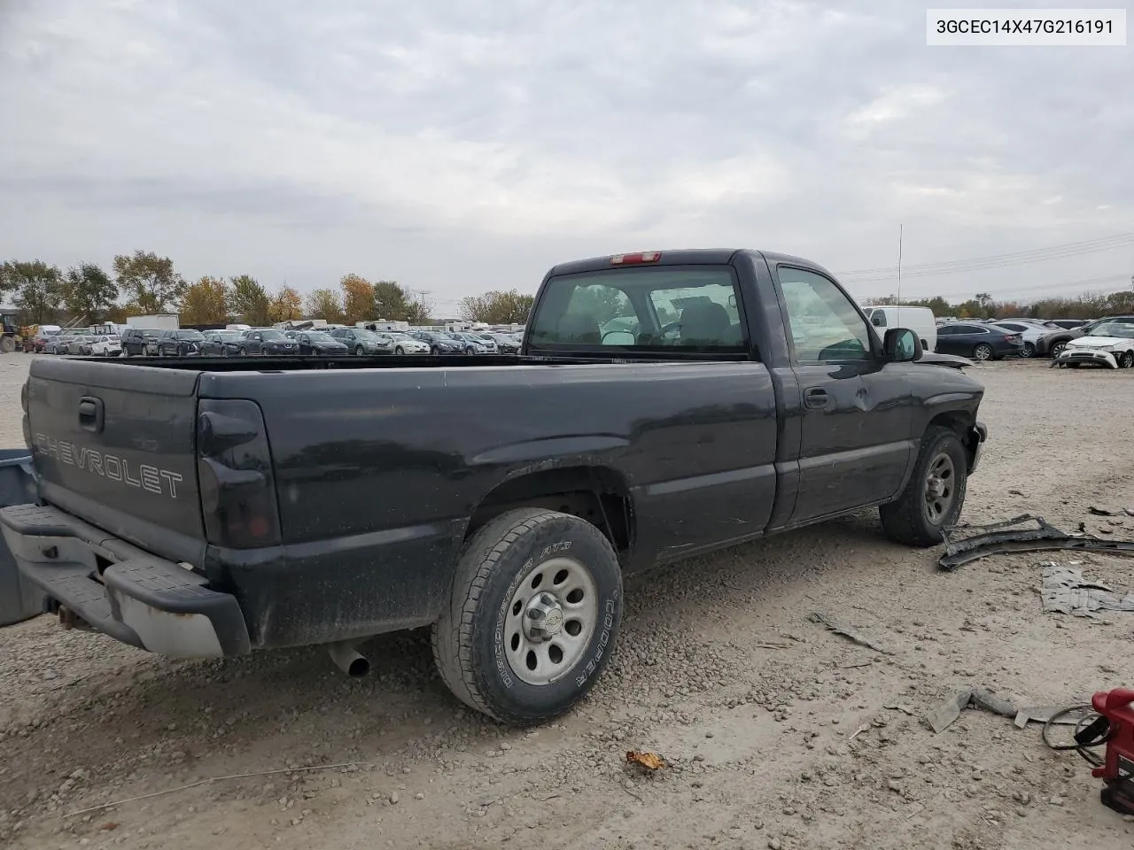 2007 Chevrolet Silverado C1500 Classic VIN: 3GCEC14X47G216191 Lot: 78190084