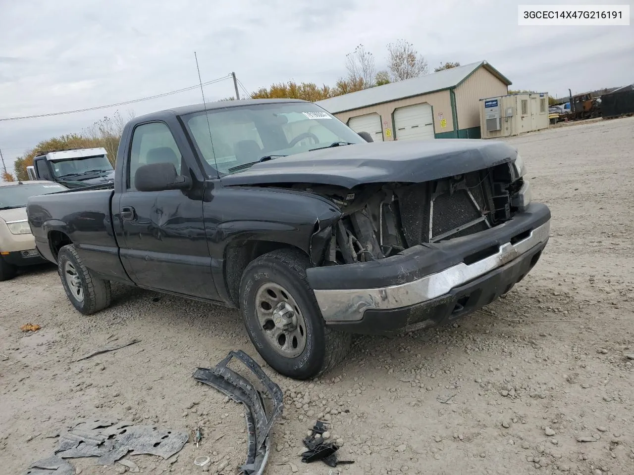 2007 Chevrolet Silverado C1500 Classic VIN: 3GCEC14X47G216191 Lot: 78190084