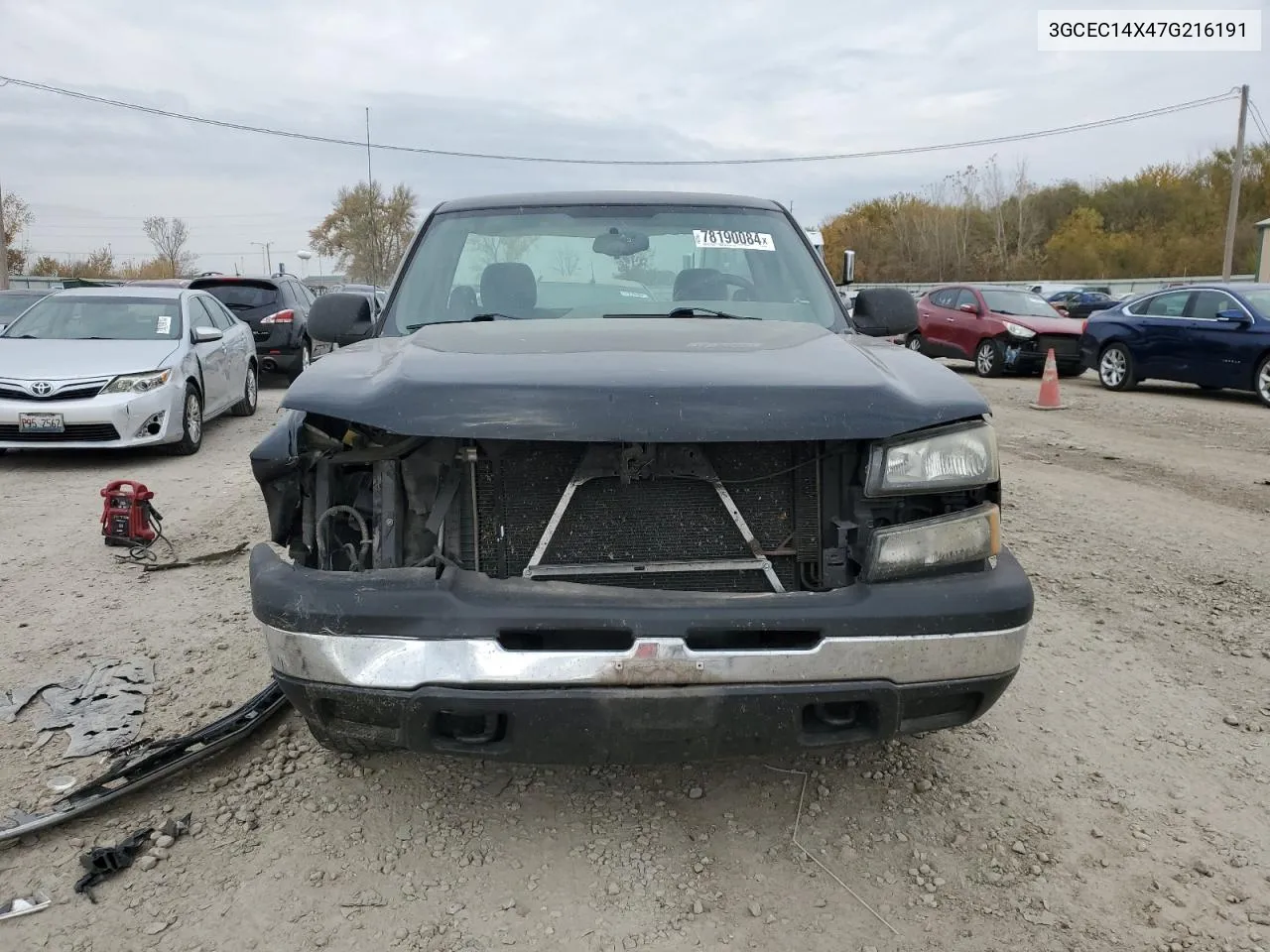 2007 Chevrolet Silverado C1500 Classic VIN: 3GCEC14X47G216191 Lot: 78190084