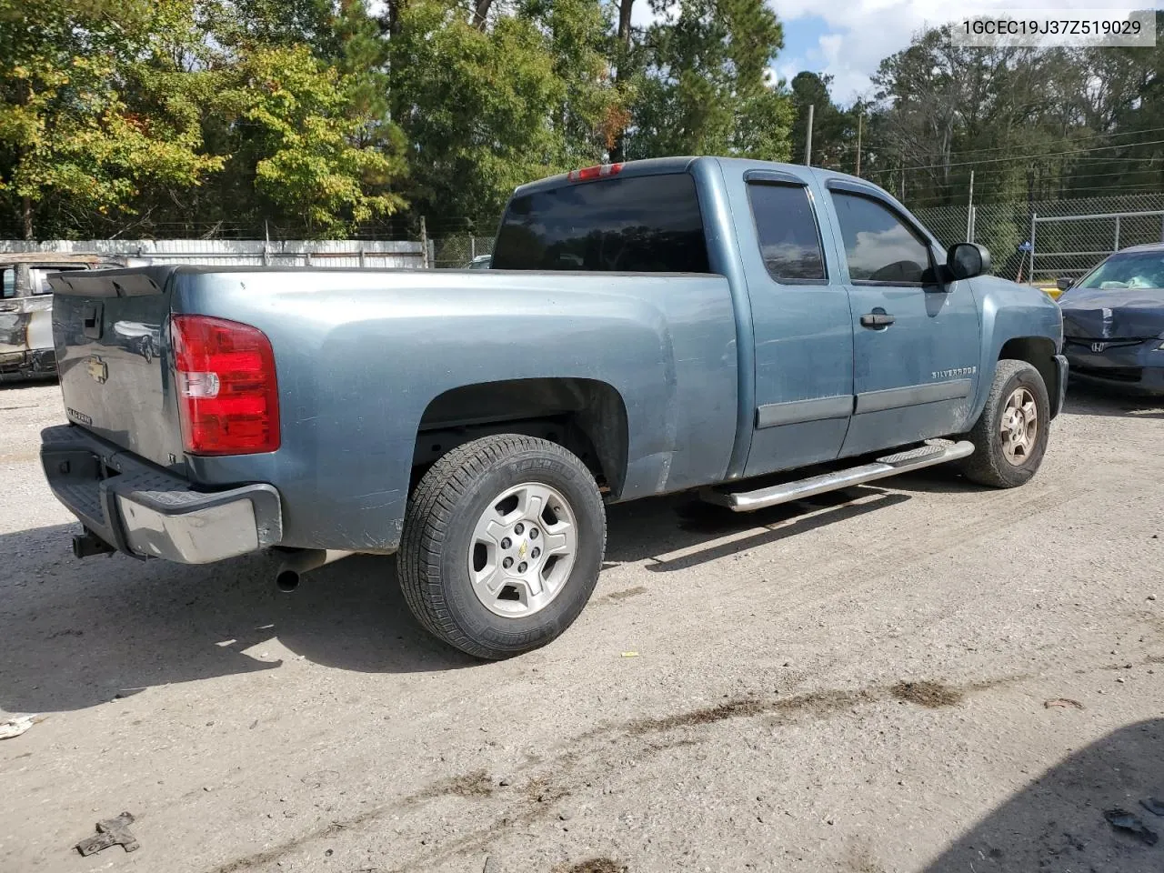 2007 Chevrolet Silverado C1500 VIN: 1GCEC19J37Z519029 Lot: 78261854