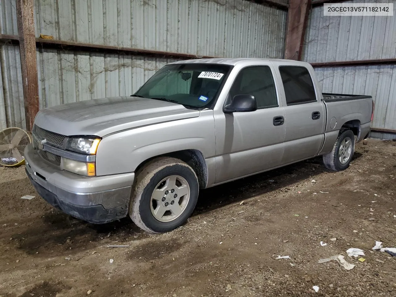 2007 Chevrolet Silverado C1500 Classic Crew Cab VIN: 2GCEC13V571182142 Lot: 78701724