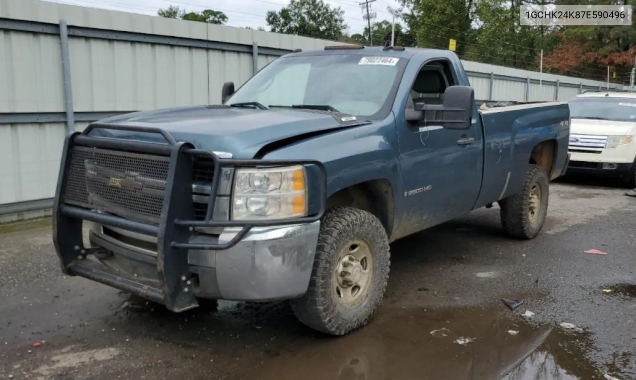 2007 Chevrolet Silverado K2500 Heavy Duty VIN: 1GCHK24K87E590496 Lot: 79022464