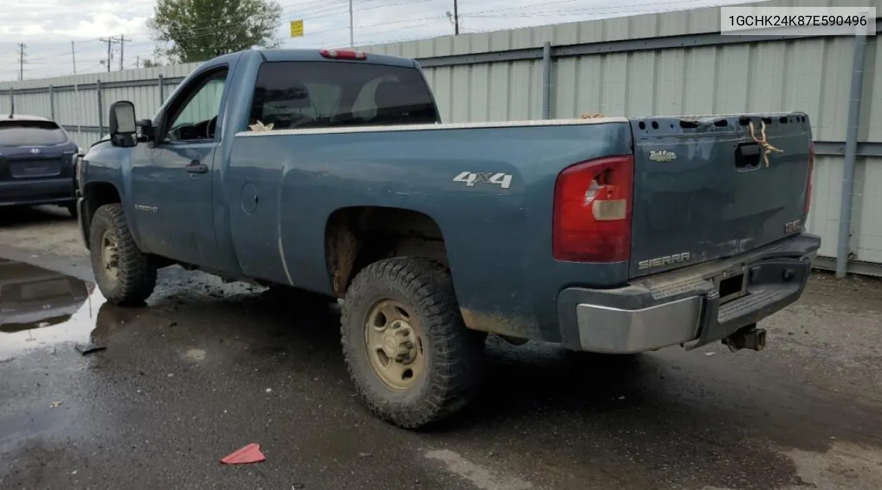 2007 Chevrolet Silverado K2500 Heavy Duty VIN: 1GCHK24K87E590496 Lot: 79022464