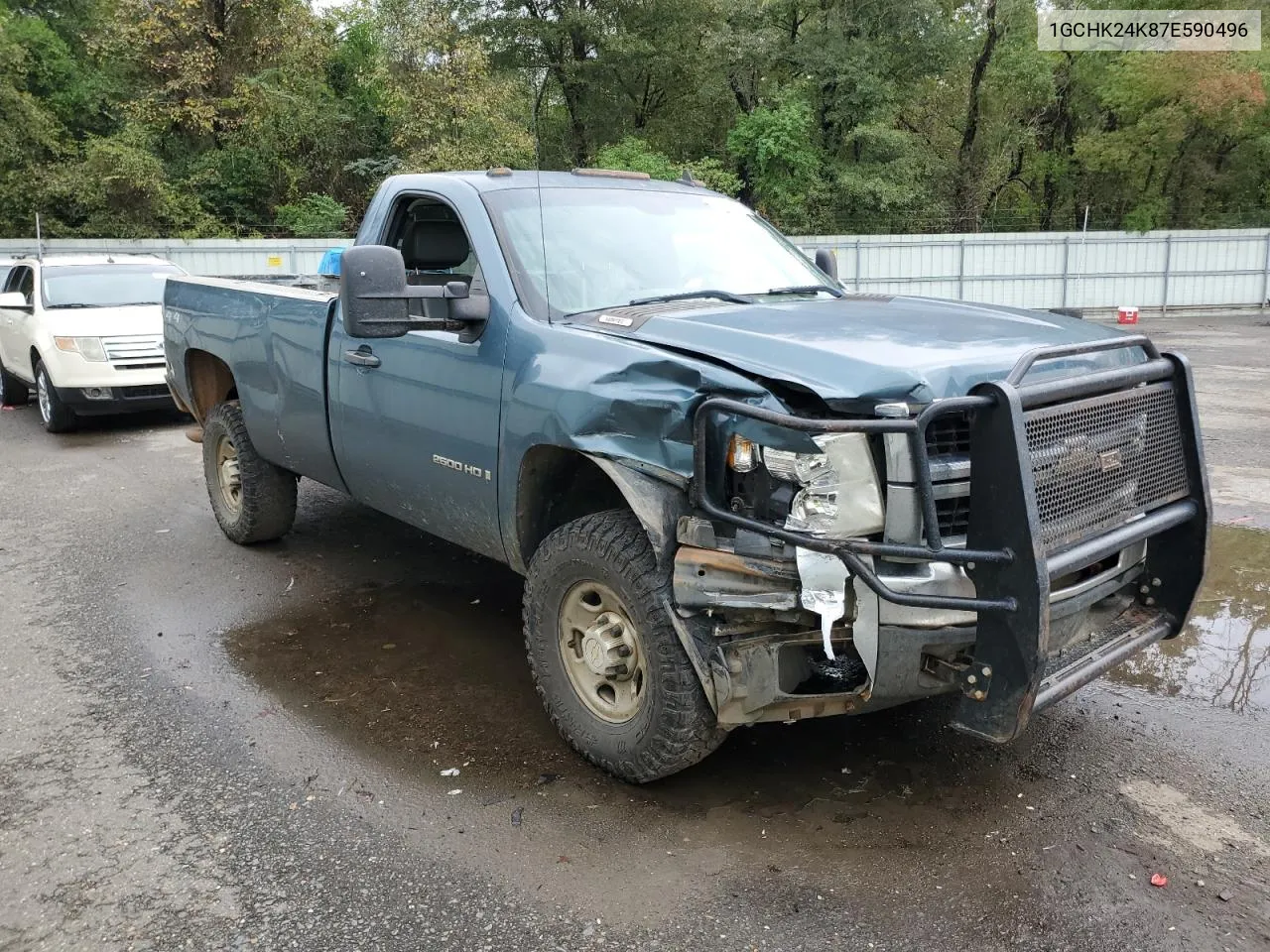 2007 Chevrolet Silverado K2500 Heavy Duty VIN: 1GCHK24K87E590496 Lot: 79022464