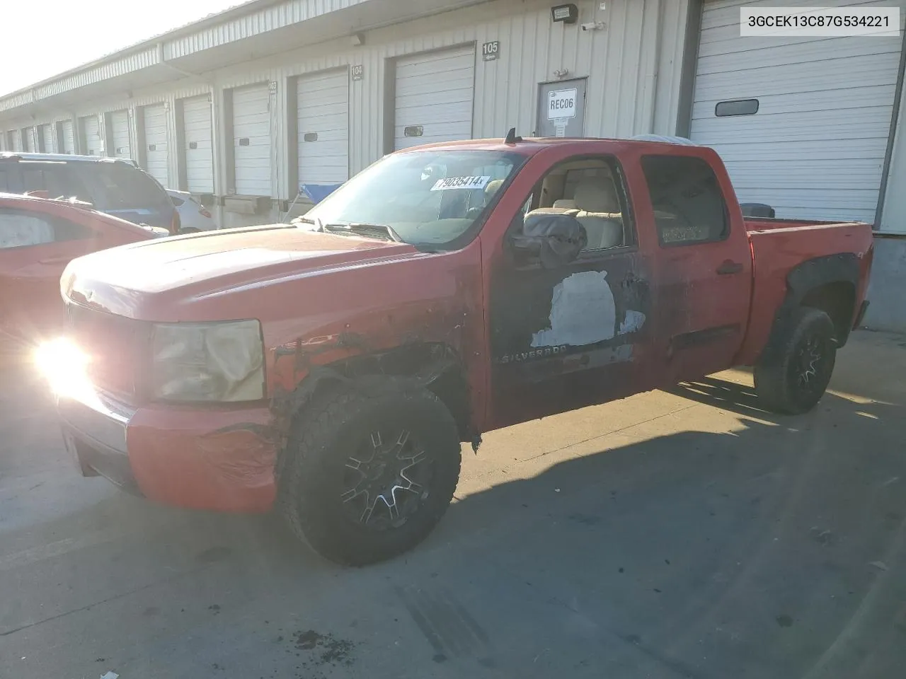 2007 Chevrolet Silverado K1500 Crew Cab VIN: 3GCEK13C87G534221 Lot: 79035414