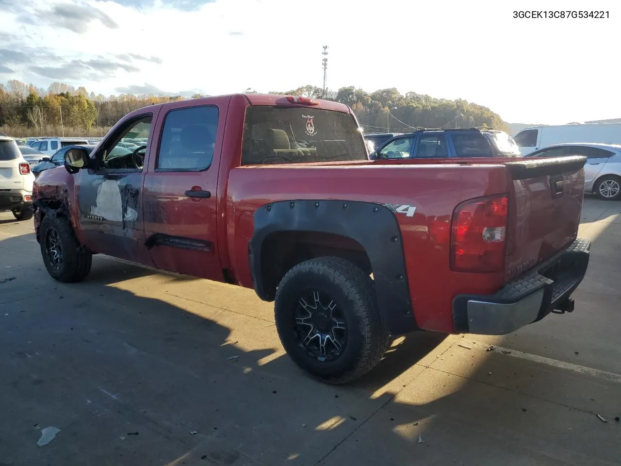 2007 Chevrolet Silverado K1500 Crew Cab VIN: 3GCEK13C87G534221 Lot: 79035414