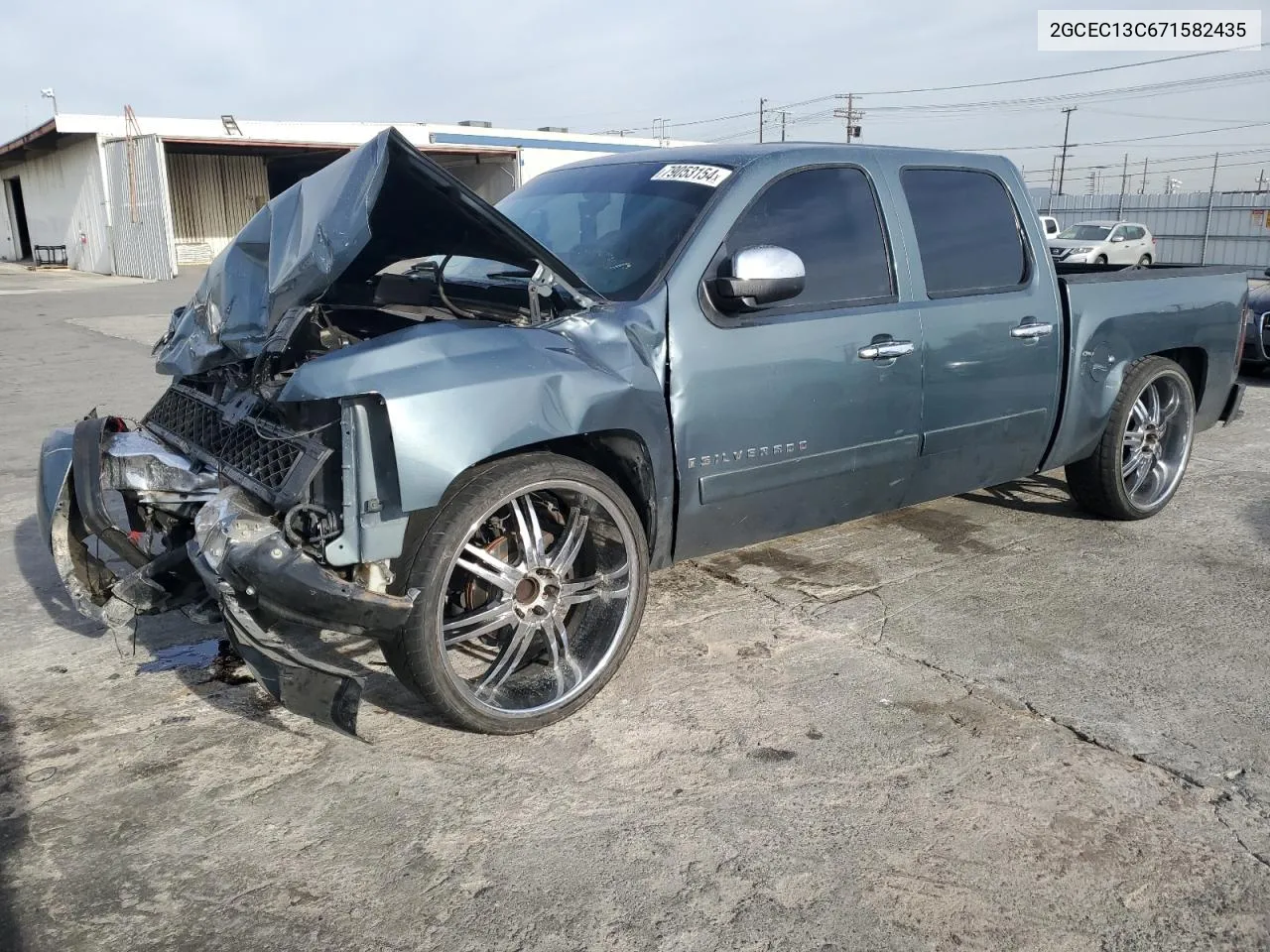 2007 Chevrolet Silverado C1500 Crew Cab VIN: 2GCEC13C671582435 Lot: 79053154