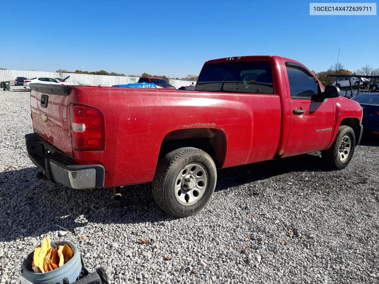 2007 Chevrolet Silverado C1500 Classic VIN: 1GCEC14X47Z639711 Lot: 79166324