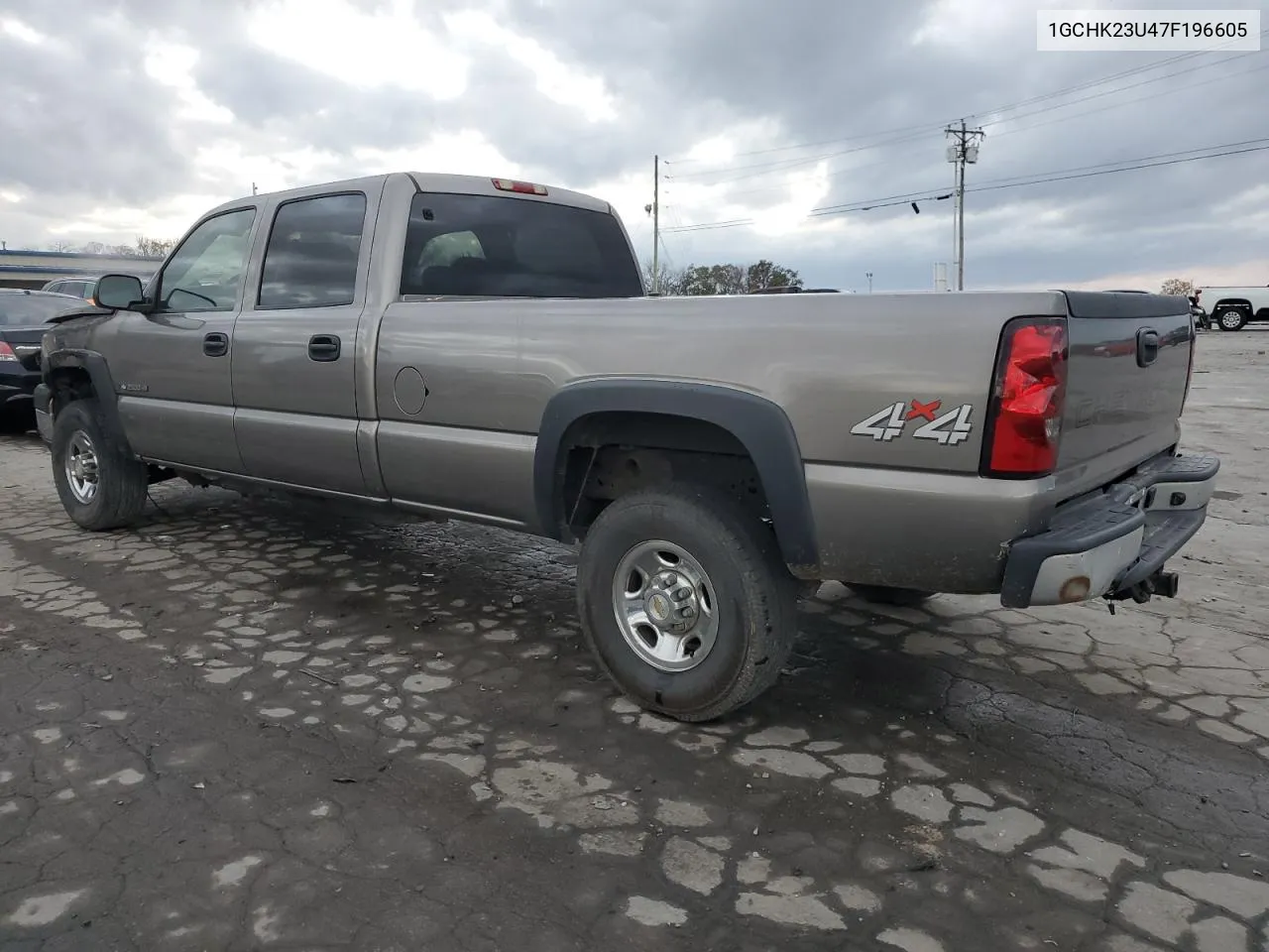 1GCHK23U47F196605 2007 Chevrolet Silverado K2500 Heavy Duty