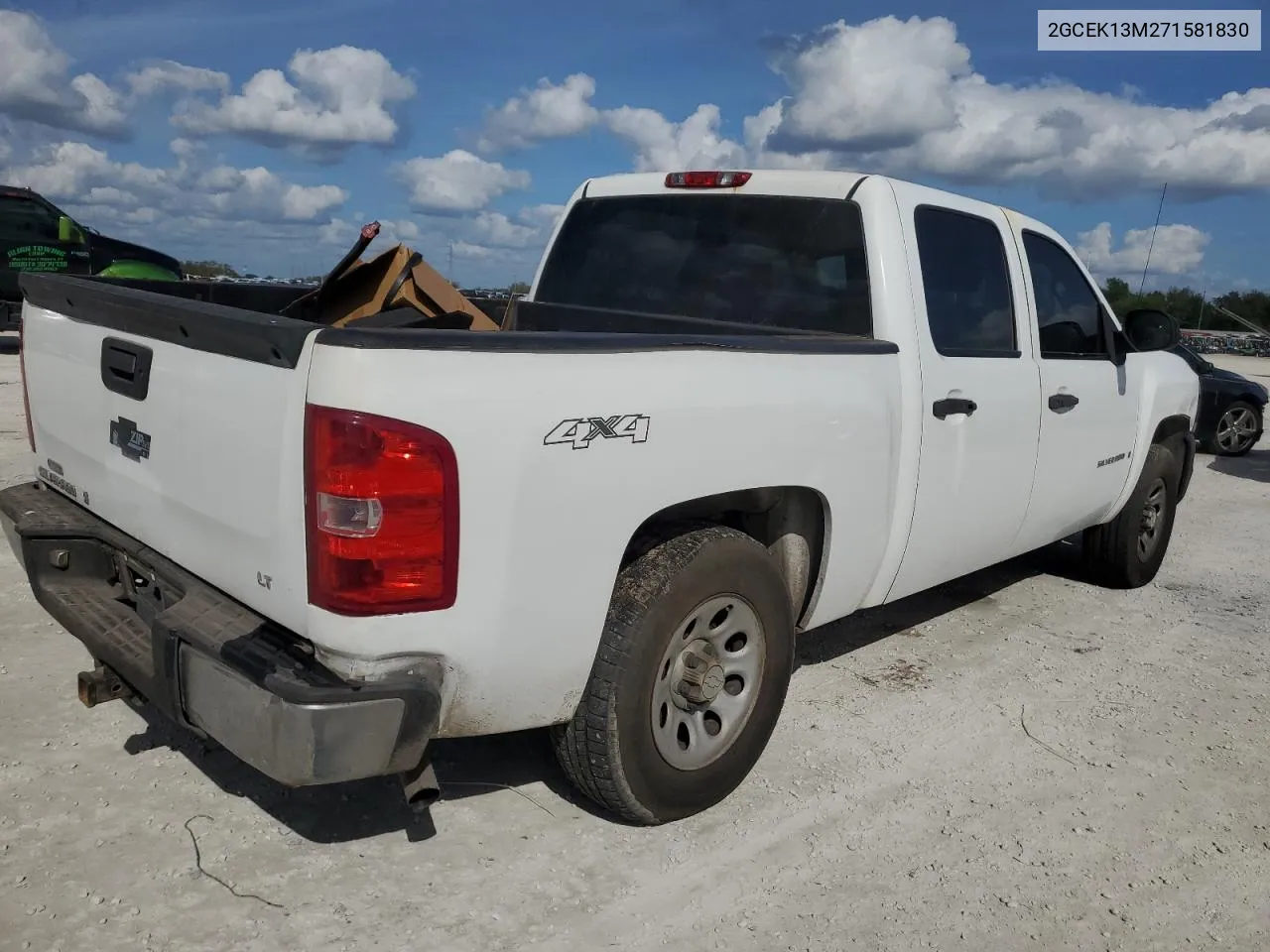 2007 Chevrolet Silverado K1500 Crew Cab VIN: 2GCEK13M271581830 Lot: 79930874